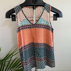 Elodie Sleeveless Printed Top